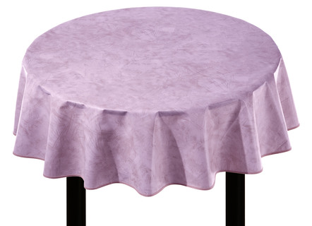 Tischdecken - Klassisch marmorierte Wachstuch-Tischdecke – Farbe FLIEDER – Ansicht  Tischdecken - Klassisch marmorierte Wachstuch-Tischdecke, in Größe 108 (Tischdecke, 80/ 80 cm) bis 220 (Tischdecke, oval, 155/220 cm), in Farbe CREME – Farbe FLIEDER – Ansicht