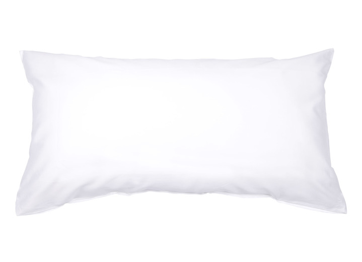 Dekokissen & Hüllen - Hochwertige Mako-Satin-Kissenbezüge mit Reißverschluss, in Größe 121 (2 Kissenbezüge, 40/80 cm) bis 125 2 (Kissenbezüge, 40/60 cm), in Farbe HELLBLAU Ansicht 3