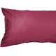 Dekokissen & Hüllen - Hochwertige Mako-Satin-Kissenbezüge mit Reißverschluss, in Größe 121 (2 Kissenbezüge, 40/80 cm) bis 125 2 (Kissenbezüge, 40/60 cm), in Farbe HELLBLAU – Farbe BORDEAUX – Ansicht 1