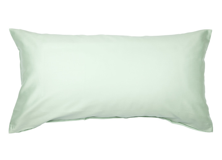 Dekokissen & Hüllen - Hochwertige Mako-Satin-Kissenbezüge mit Reißverschluss, in Größe 121 (2 Kissenbezüge, 40/80 cm) bis 125 2 (Kissenbezüge, 40/60 cm), in Farbe HELLBLAU Ansicht 29