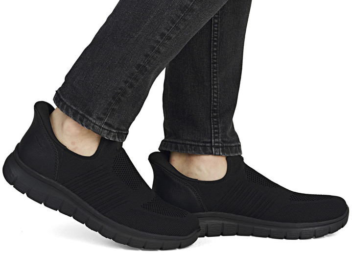 Slipper & Schnürschuhe - Rieker, leichte Herren-Slipper, mit verstärkter Hinterkappe, in Größe 040 bis 046, in Farbe SCHWARZ Ansicht 8