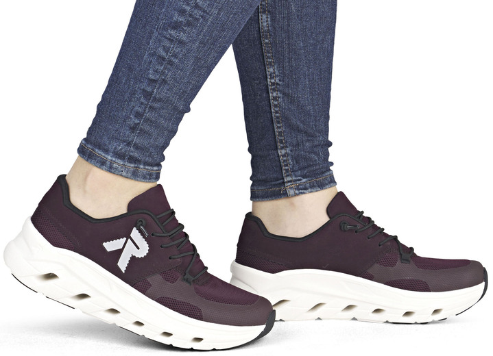 Slipper & Schnürschuhe - Rieker, sportive Damen-Sneaker, Weite G, mit herausnehmbarem Fußbett, in Größe 036 bis 042, in Farbe HELLBEIGE Ansicht 16