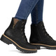 Stiefel & Stiefeletten - Rieker, trendige Damen-Stiefeletten, Winterschuhe, mit Reißverschluss, in Größe 036 bis 042, in Farbe BEIGE-SCHWARZ – Farbe SCHWARZ-BRAUN – Ansicht 8