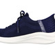 Slipper & Schnürschuhe - SKECHERS, sportliche Damen-Sneaker, mit geformter Slip-Ins Fersenplatte, in Größe 036 bis 041, in Farbe MARINE – Farbe MARINE – Ansicht 4