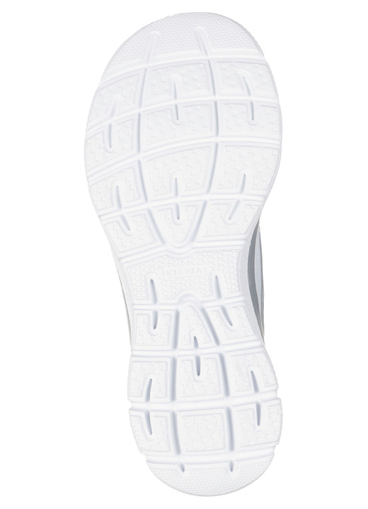 Slipper & Schnürschuhe - SKECHERS, stylische Damen-Sneaker, mit geformter Slip-Ins Fersenplatte, in Größe 036 bis 042, in Farbe DUNKELBLAU-SILBER Ansicht 8