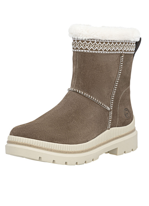 Stiefel & Stiefeletten - Remonte, gefütterte Damen-Stiefeletten, Winterschuhe, Weite G, mit Lammfell, in Größe 036 bis 042, in Farbe BRAUN Ansicht 1