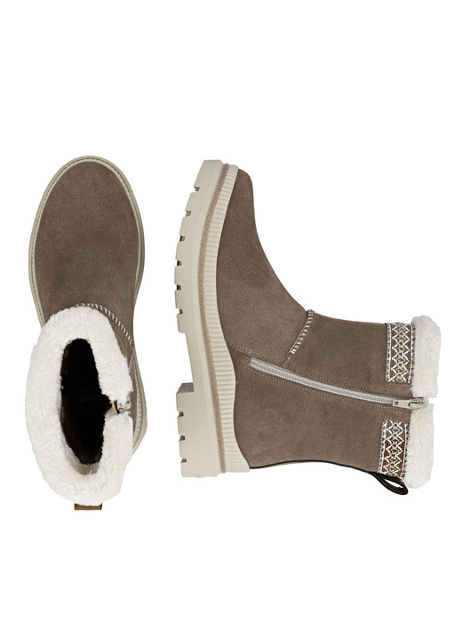 Stiefel & Stiefeletten - Remonte, gefütterte Damen-Stiefeletten, Winterschuhe, Weite G, mit Lammfell, in Größe 036 bis 042, in Farbe BRAUN Ansicht 7