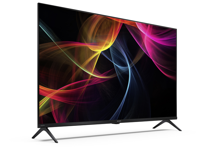 Fernseher - „Sharp“ HD-Ready-LED-Google-TV mit WLAN, in Farbe SCHWARZ Ansicht 3