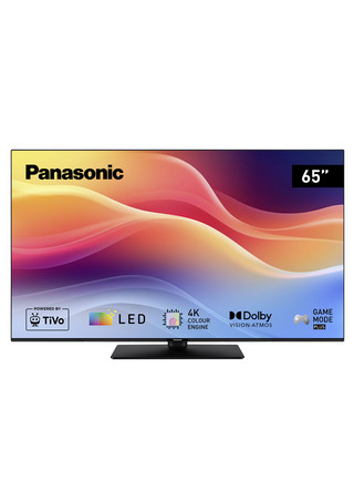 Fernseher - „Panasonic“ 4K-Ultra-HD-LED-Smart-TV mit TiVo Betriebssystem, in Farbe SCHWARZ – Farbe SCHWARZ – Ansicht 