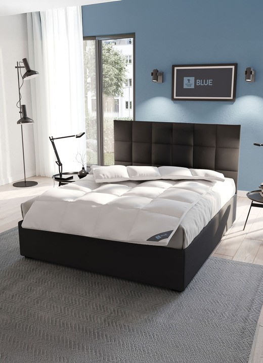 Bettwaren - In Deutschland hergestelltes Daunenprogramm aus dem Hause Spessarttraum Ansicht 12 Bettwaren - In Deutschland hergestelltes Daunenprogramm aus dem Hause Spessarttraum, in Größe 103 (135/200 cm) bis 121 (40/ 80 cm), in Farbe , in Ausführung Blue Kissen Ansicht 12