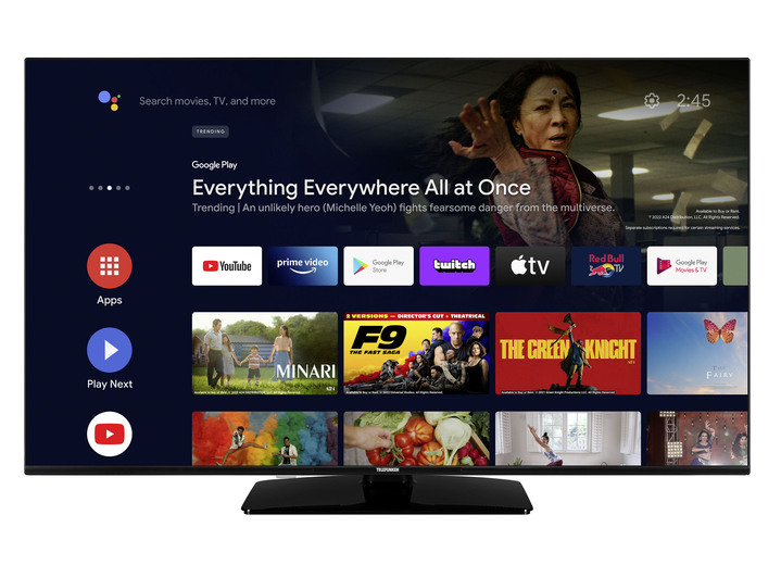 Fernseher - „Telefunken“ LED-Fernseher in Full-HD, in Farbe SCHWARZ Ansicht 1