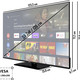 Fernseher - „Telefunken“ LED-Fernseher in Full-HD, in Farbe SCHWARZ – Farbe SCHWARZ – Ansicht 8