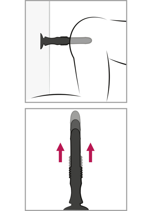 - Massagegerät mit Saugfuß und Stoßfunktion, in Farbe SCHWARZ Ansicht 3