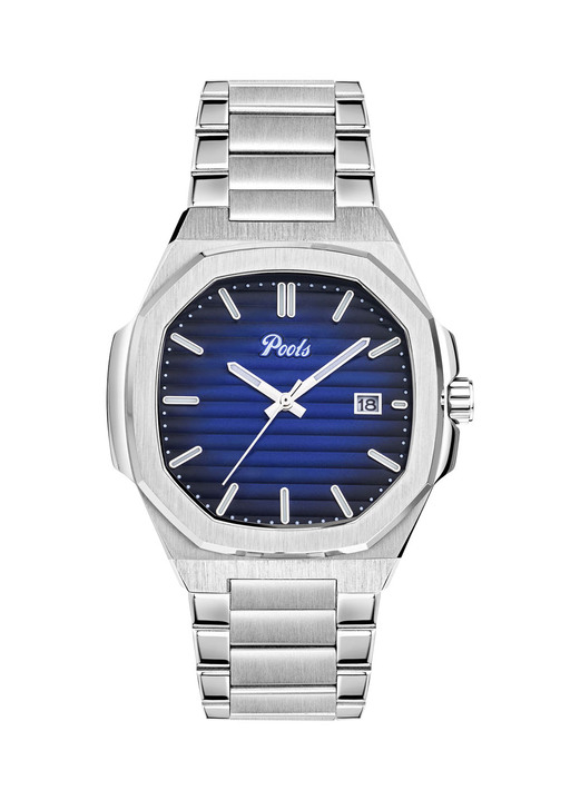 Quartzuhren - Quartz-Herrenuhr aus Edelstahl, in Farbe  Ansicht 2