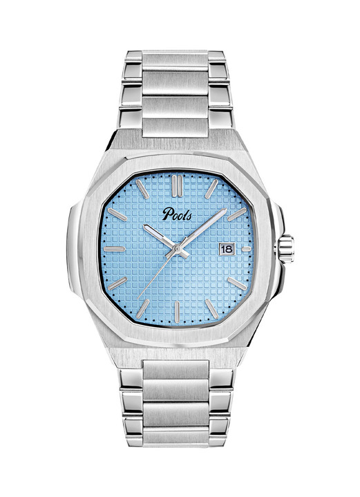 Quartzuhren - Quartz-Herrenuhr aus Edelstahl, in Farbe  Ansicht 2