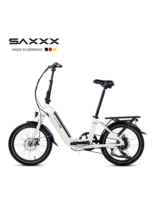 Elektromobilität - Falt-E-Bike Foldi Comfort von SAXXX , in Farbe GRAU-SILBER-MATT Ansicht 8