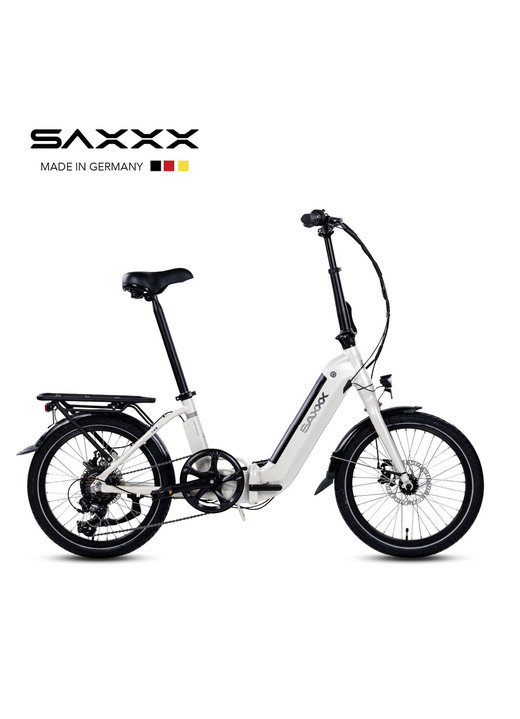 Elektromobilität - Falt-E-Bike Foldi Comfort von SAXXX , in Farbe GRAU-SILBER-MATT Ansicht 7