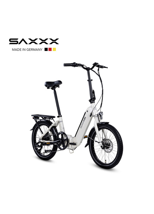 Elektromobilität - Falt-E-Bike Foldi Comfort von SAXXX , in Farbe GRAU-SILBER-MATT Ansicht 6