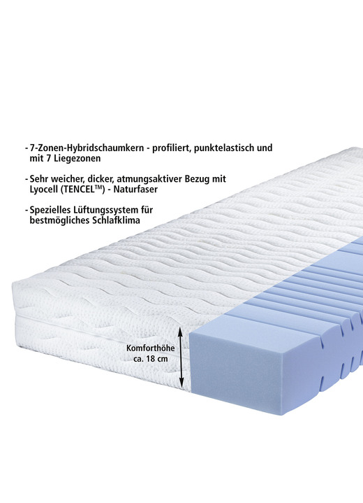 Matratzen & Topper - 7-Zonen-Cellflexkern-Matratze von Murmelland Ansicht 3 Matratzen & Topper - 7-Zonen-Cellflexkern-Matratze von Murmelland, in Größe 129 (80/190 cm) bis 136 (160/200 cm), in Farbe , in Ausführung 7-Zonen-Cellflex-Matratze Ansicht 3