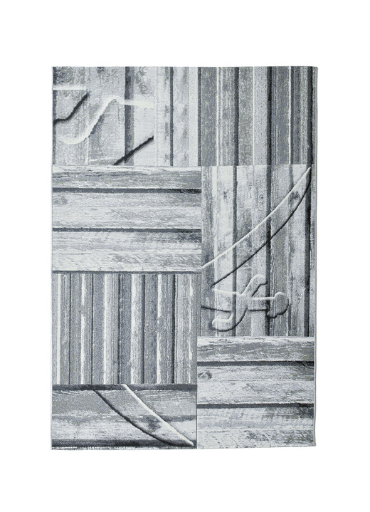 Modern - Strapazierfähige Brücken und Teppiche, in Größe 110 (Brücke, 60x100 cm) bis 299 (Teppich, 300x400 cm), in Farbe GRAU Ansicht 2