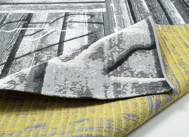 Modern - Strapazierfähige Brücken und Teppiche, in Größe 110 (Brücke, 60x100 cm) bis 299 (Teppich, 300x400 cm), in Farbe GRAU Ansicht 3