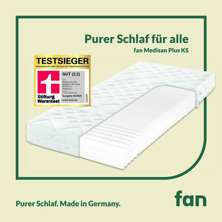 7-Zonen-Kaltschaumkern-Matratze „fan Medisan Plus KS“