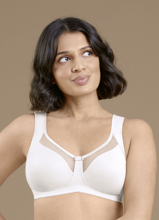 Soft-BH - Anita BH mit vorgeformten Cups, in Größe 075 bis 110, in Cup F, in Farbe WEISS Ansicht 1