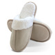 Damenmode - Plüsch-Hausschuhe in Wildleder-Optik, in Größe 001 bis 003, in Farbe BEIGE – Farbe BEIGE – Ansicht 1