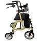 Rollatoren & Rollstühle - Alu-Rollator, in Farbe ROT – Farbe GOLD – Ansicht 4