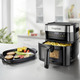 Heißluftfritteusen - Heißluft-Fritteuse 2-in-1, in Farbe SCHWARZ – Farbe SCHWARZ – Ansicht 1