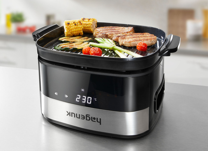 Heißluftfritteusen - Heißluft-Fritteuse 2-in-1, in Farbe SCHWARZ Ansicht 2