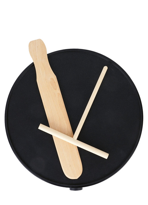 Haushalt - Crêpes-Maker mit antihaftbeschichteter Backfläche, in Farbe SCHWARZ Ansicht 2