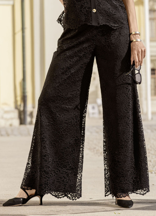 laurakent - Hose mit Spitze, in Größe 018 bis 052, in Farbe SCHWARZ Ansicht 3