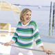 laurakent - Pullover, in Größe L(44/46) bis XS(32/34), in Farbe WEISS-GRÜN-MULTICOLOR – Farbe WEISS-GRÜN-MULTICOLOR – Ansicht 2