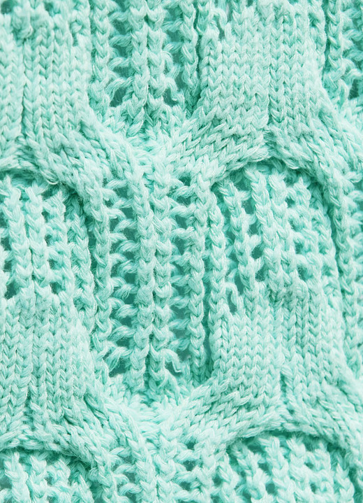 Basics - Pullover mit dezentem Paillettengarn, in Größe 036 bis 052, in Farbe MINT Ansicht 2