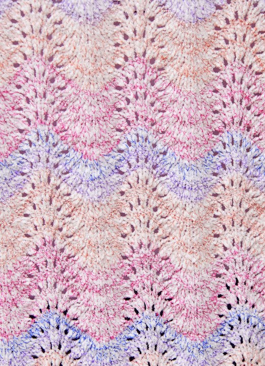 Pullover - Pullover mit Farbverlauf und Glitzereffekten, in Größe 036 bis 052, in Farbe ROSA-ORANGE-MULTICOLOR Ansicht 3