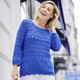 Basics - Pullover mit edlen Glitzerakzenten, in Größe 036 bis 052, in Farbe ROYALBLAU – Farbe ROYALBLAU – Ansicht 4