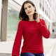 Basics - Pullover mit Raglanärmeln in leichter Ballonform, in Größe 036 bis 052, in Farbe ROT – Farbe ROT – Ansicht 2