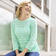 Basics - Pullover im dekorativen Wellendessin mit Mustermix, in Größe 036 bis 052, in Farbe MINT – Farbe MINT – Ansicht 4