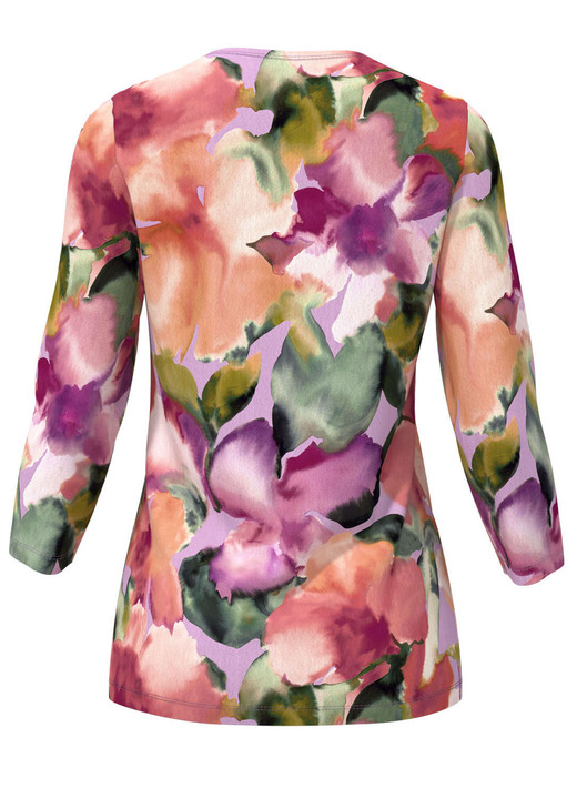 Klaus Modelle - Pullover in floralem Feinstrick, in Größe 036 bis 052, in Farbe MULTICOLOR Ansicht 3