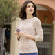 Basics - Pullover aus hochwertigem Multicolor-Effektgarn, in Größe 036 bis 052, in Farbe ECRU-MULTICOLOR – Farbe ECRU-MULTICOLOR – Ansicht 2