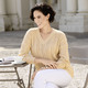 Basics - Pullover mit edlen Glitzerakzenten, in Größe L(44/46) bis XXL(52/54), in Farbe BEIGE – Farbe BEIGE – Ansicht 2