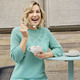 Basics - Pullover mit Ajourakzenten, in Größe 036 bis 052, in Farbe MINT MELIERT – Farbe MINT MELIERT – Ansicht 2