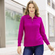 Basics - Pullover mit streckenden Strukturstreifen, in Größe 038 bis 054, in Farbe HELLBLAU – Farbe FUCHSIA – Ansicht 3