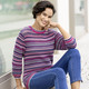 Pullover - Pullover mit Mustermix im Ringeldessin, in Größe 036 bis 052, in Farbe PINK-BLAU-MULTICOLOR – Farbe PINK-BLAU-MULTICOLOR – Ansicht 3