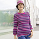 Pullover - Pullover mit Mustermix im Ringeldessin, in Größe 036 bis 052, in Farbe PINK-BLAU-MULTICOLOR – Farbe PINK-BLAU-MULTICOLOR – Ansicht 2