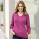 Basics - Pullover in sehr weicher Qualität, in Größe 036 bis 052, in Farbe FUCHSIA – Farbe FUCHSIA – Ansicht 2
