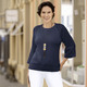 Basics - Pullover mit Raglanärmeln in Ajourdessin, in Größe L(44/46) bis XS(32/34), in Farbe WEISS