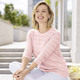 Basics - Pullover in zartem Mustermix, in Größe 036 bis 052, in Farbe ROSÉ – Farbe ROSÉ – Ansicht 2