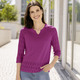 Basics - Pullover mit dekorativem Halsausschnitt, in Größe 036 bis 052, in Farbe MAGENTA